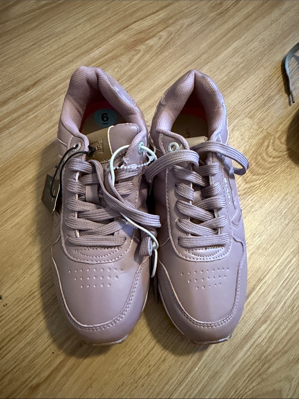 Levi's Women's Lace-Up Sneakers in Dusty Pink